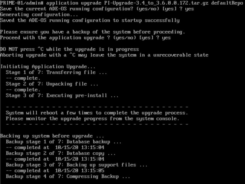 Prime Infrastructure 3.4 - Mise à jour vers 3.6